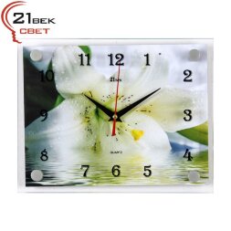 2026-112 (в кор.10шт.) - Часы настенные&amp;quot;Белая лили [01078138]