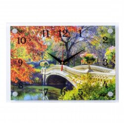 2535-1227 (в кор.5шт.) - Часы настенные&amp;quot;Мост в осе [01073525]