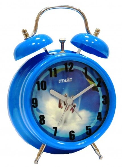 7003 синий - Будильник СТАЙЛ, механизм плавного хо [01085549]