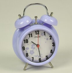 7003 сиреневый - Будильник СТАЙЛ, механизм плавног [01085551]