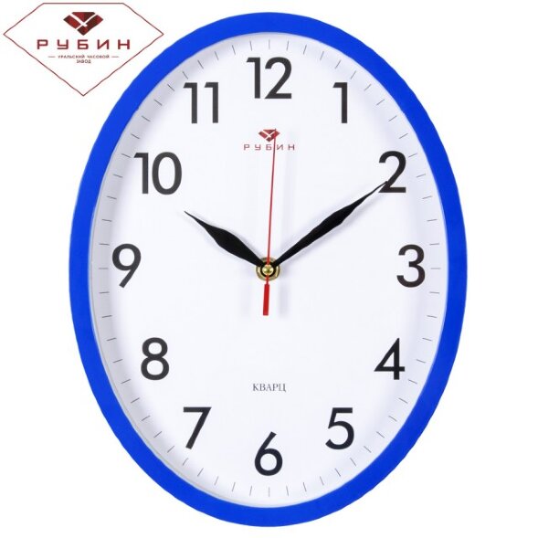 2720-101BL (в кор.10шт.) - Часы настенные овальные [01085884]
