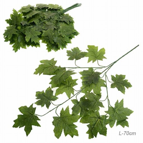 657626 (в уп.50шт.) - Искусственные листья 12шт. L [01095660]