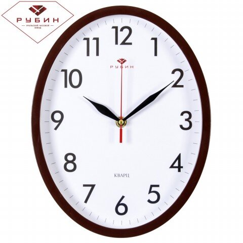 2720-101Br (в кор.10шт.) - Часы настенные овальные [01078238]