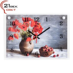 2535-164 (в кор.10шт.) - Часы настенные&amp;quot;Маки и клу [01085239]