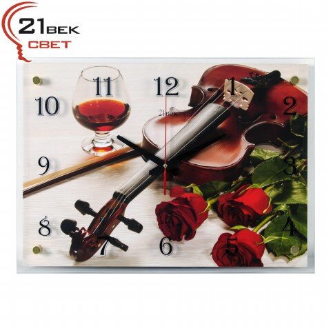 4056-734 (в кор.5шт.) - Часы настенные&amp;quot;Скрипка и к [01078327]