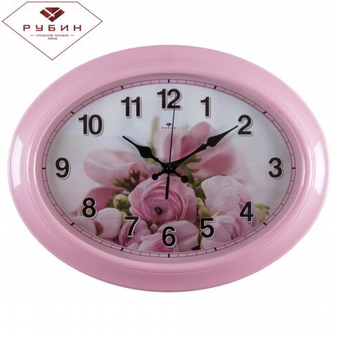 3829-105 (в кор.10шт.) -  Часы настенные овал, раз [01081923]