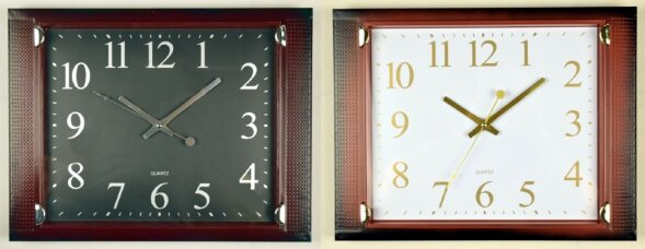 WS-5682AB (в кор.10шт.) - Часы настенные квадратны [01087426]