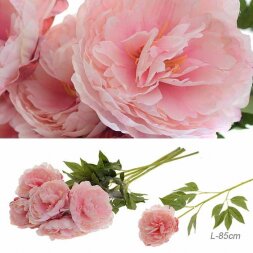 658669 (в уп.24/72шт.) - Цветок искусственный Пион [01094576]