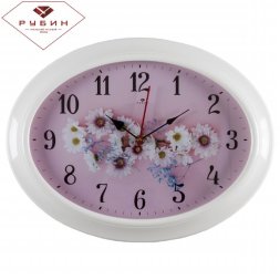 3829-106 (в кор.10шт.) -  Часы настенные овал, раз [01081924]