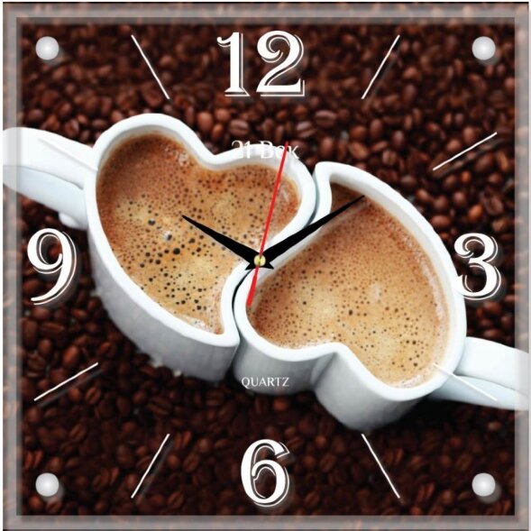 3535-116 (в кор.10шт.) - Часы настенные&amp;quot;Кофе для в [01082375]