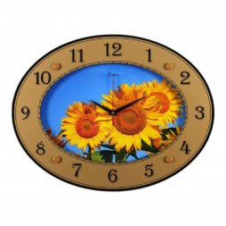 4635-755 (в кор.5шт.) - Часы овальные настенные&amp;quot;По [01072170]