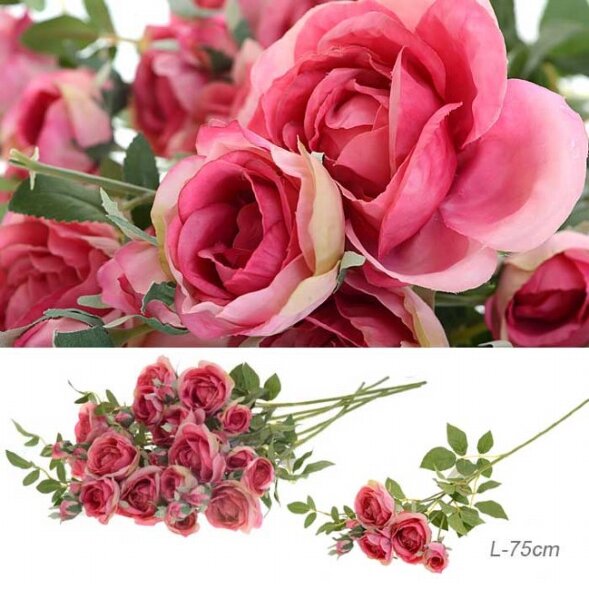 658673 (в уп.24/96шт.) - Цветок искусственный Роза [01094580]