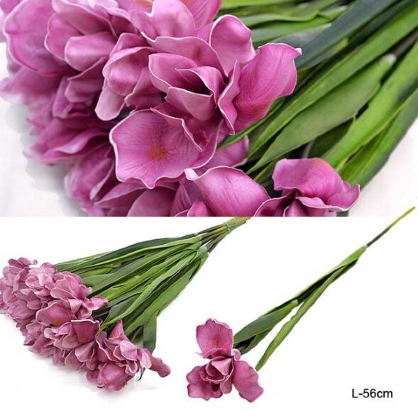 660462 (в уп.36/6432шт.) - Цветок искусственный Ир [01094525]