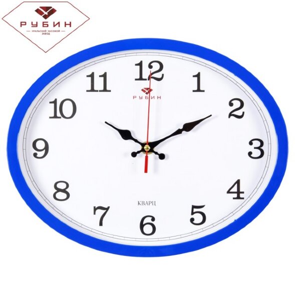 2720-104BL (в кор.10шт.) - Часы настенные овальные [01085865]