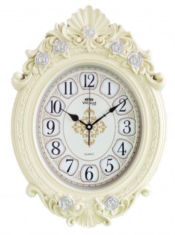 2066C W (в уп.8шт.) - Часы настенные WORLD, кварце [01083719]