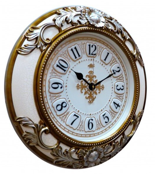 2072C W (в уп.6шт.) - Часы настенные WORLD, выпукл [01085507]