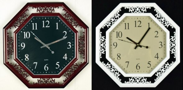WS-5753 (в кор.8шт.) - Часы настенные, 2 цвета, ра [01087438]