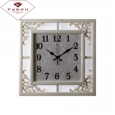 3850-101 (в кор.10шт) - Часы настенные квадрат.с у [01082387]