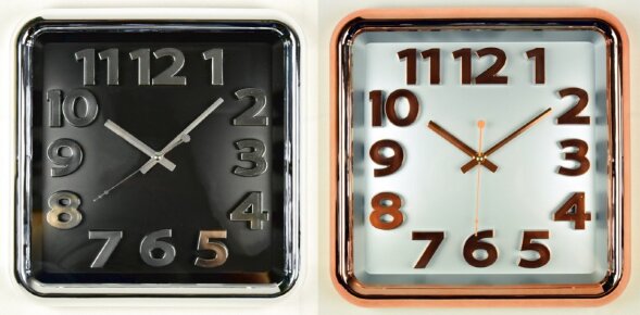WS-5758 (в кор.10шт.) - Часы настенные квадратные, [01087422]