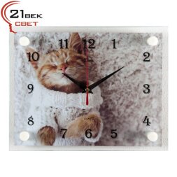 2026-306 (в кор.10шт.) - Часы настенные&amp;quot;Мурлыка&amp;quot; 2 [01085230]