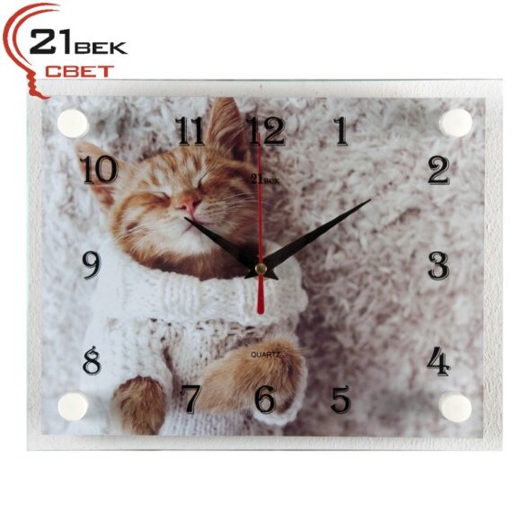 2026-306 (в кор.10шт.) - Часы настенные&amp;quot;Мурлыка&amp;quot; 2 [01085230]