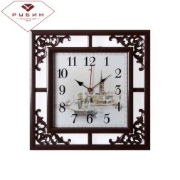 3850-102 (в кор.10шт) - Часы настенные квадрат.с у [01082388]