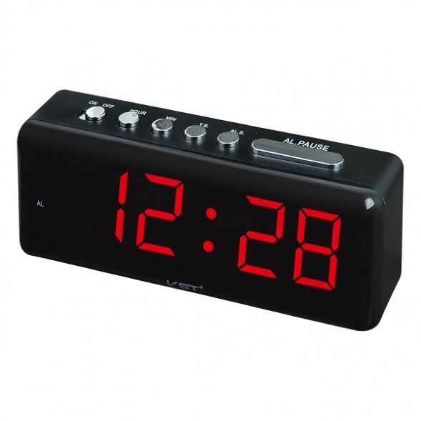 762-1-VST (в кор.1шт.) - Будильник сетевой, светод [01085166]