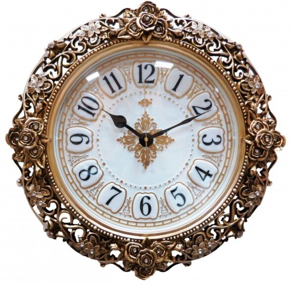 2074C G (в уп.8шт.) - Часы настенные WORLD, выпукл [01085508]