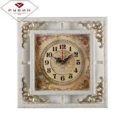 3850-104 (в кор.10шт) - Часы настенные квадрат.с у [01084627]