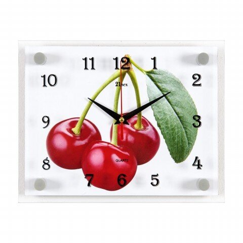 2026-337 (в кор.10шт.) - Часы настенные&amp;quot;Вишня с ли [01073836]