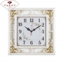 3850-105 (в кор.10шт) - Часы настенные квадрат.с у [01083538]