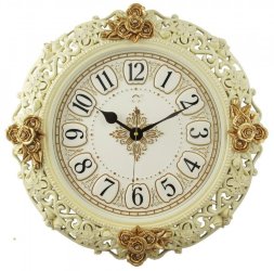 2074C W (в уп.8шт.) - Часы настенные WORLD, выпукл [01085510]