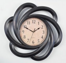2844-XYM Чёрные (в уп.6шт.) - Часы настенные, разм [01081285]