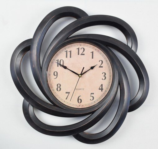 2844-XYM Чёрные (в уп.6шт.) - Часы настенные, разм [01081285]