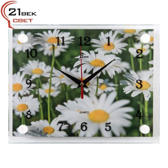 2026-415 (в кор.10шт.) - Часы настенные&amp;quot;Ромашковое [01085232]