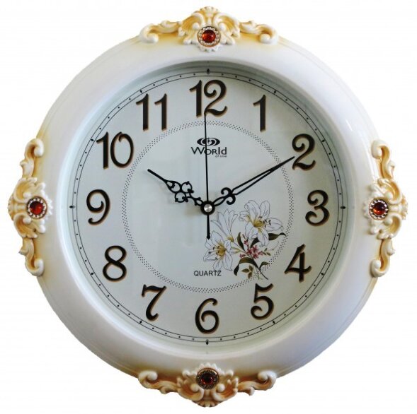 2583R W (в уп.20шт.) - Часы настенные WORLD, кварц [01085531]